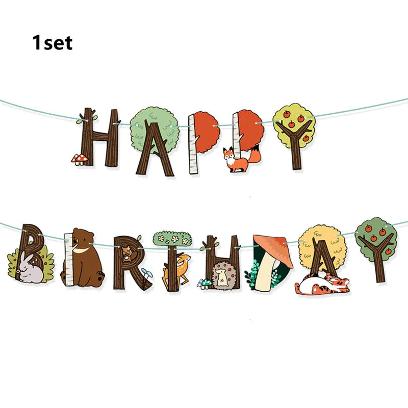 Woodland Animals Party Decor & Supplies