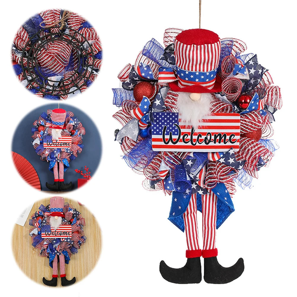 Patriotic Holiday Wreath