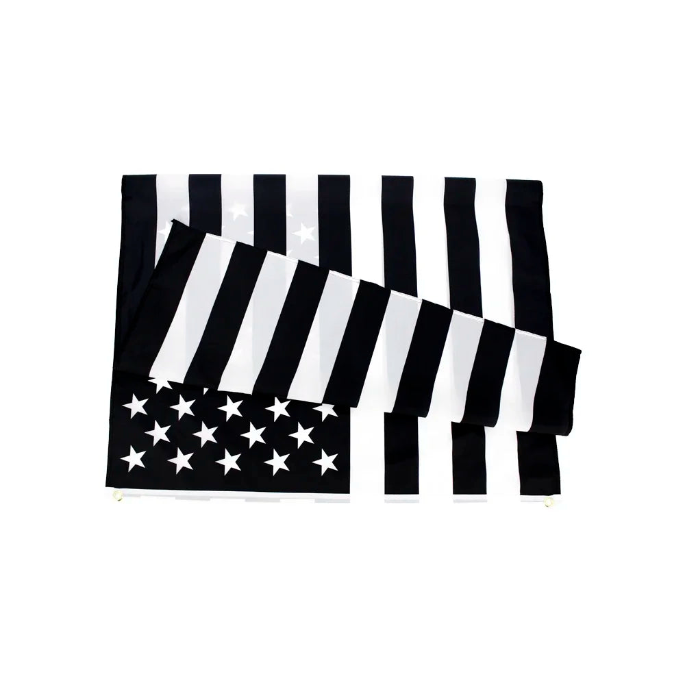 Black & White American Flag