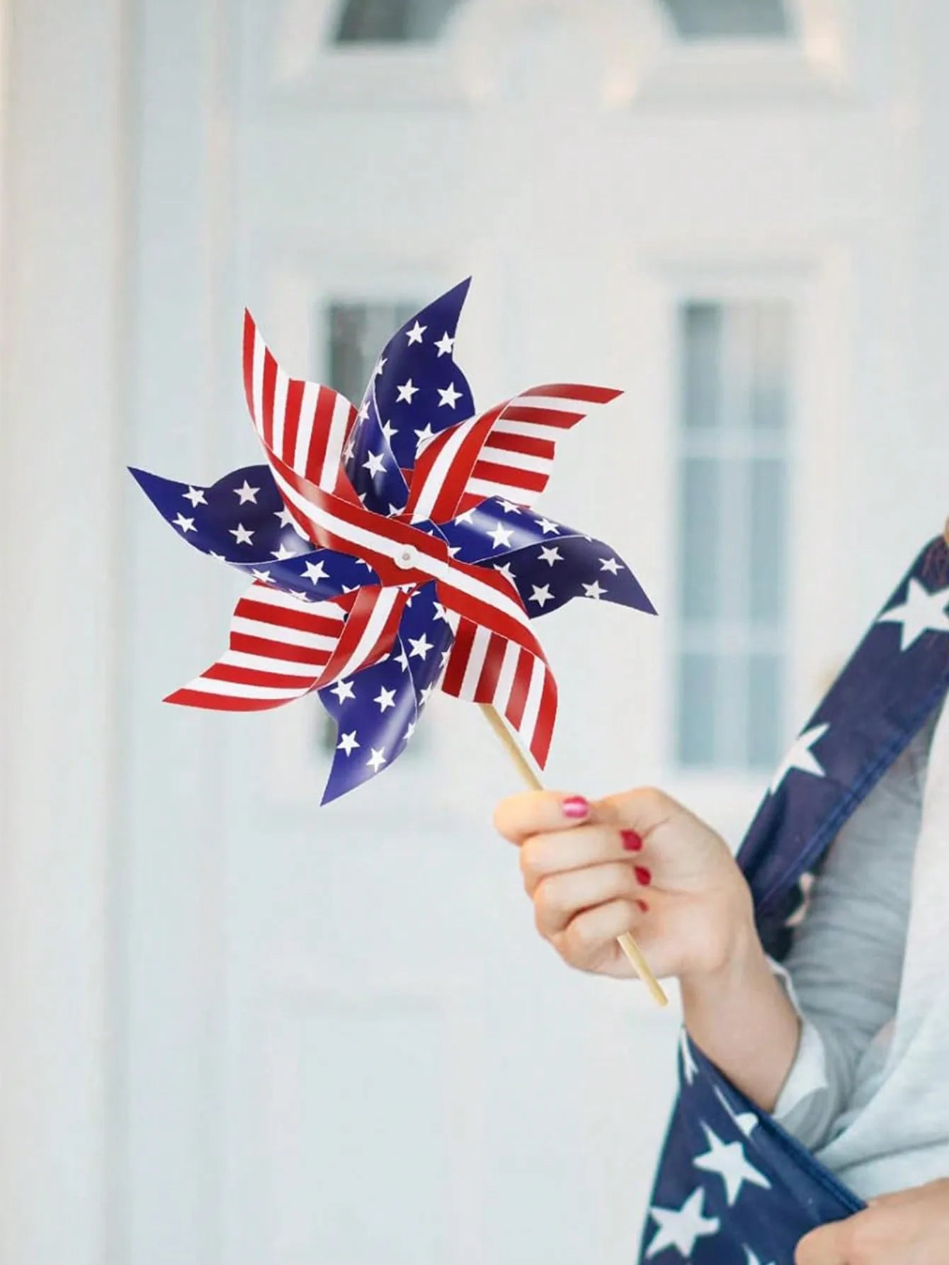 American flag holiday windmills - 12