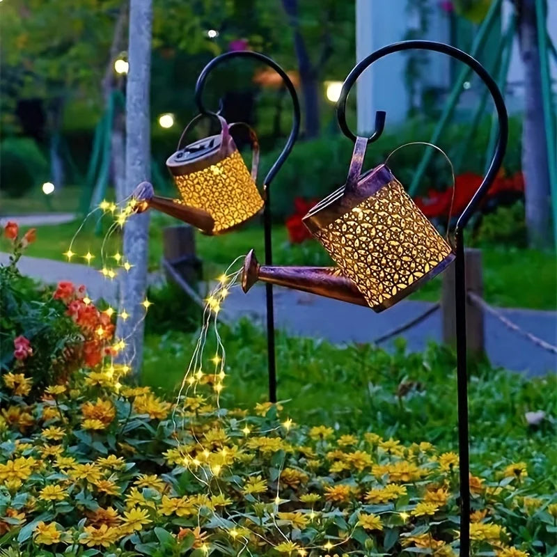 Solar Watering Can Lights- Outdoor