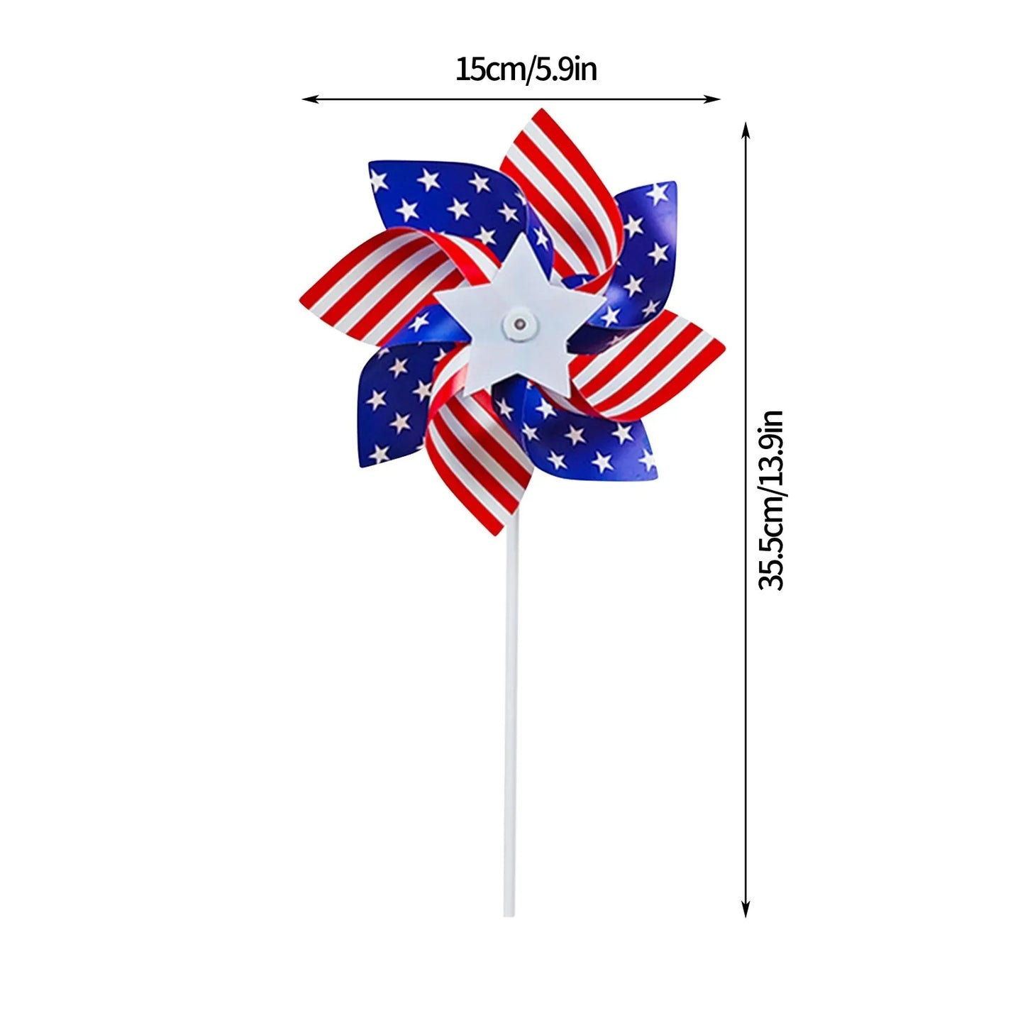 Patriotic Holiday Windmills-10 pcs