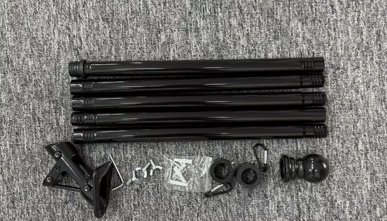 Flag Pole for Outside House, 6ft Residential or Commercial Flag Pole Kit