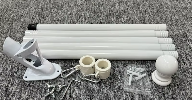 Flag Pole for Outside House, 6ft Residential or Commercial Flag Pole Kit