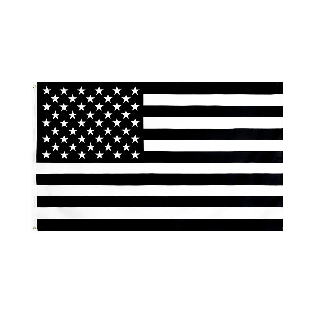 Black & White American Flag