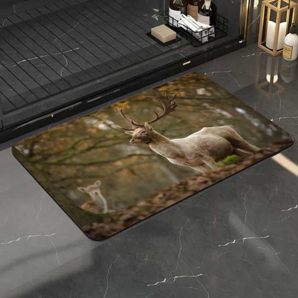 Deer Bathroom, Anti-Slip Mats, Home Decor Supplies