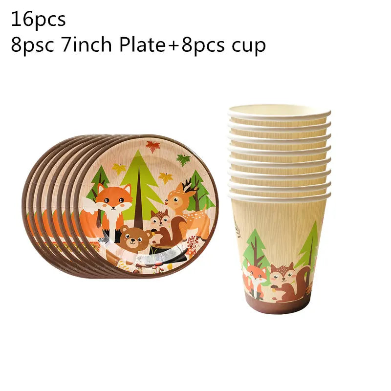 Woodland Animals Party Decor & Supplies