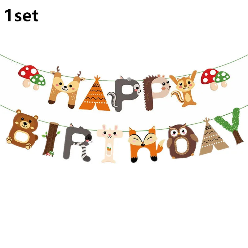 Woodland Animals Party Decor & Supplies