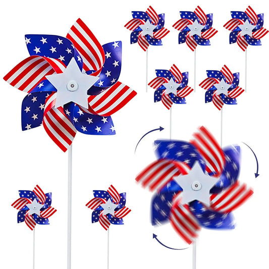 Patriotic Holiday Windmills-10 pcs