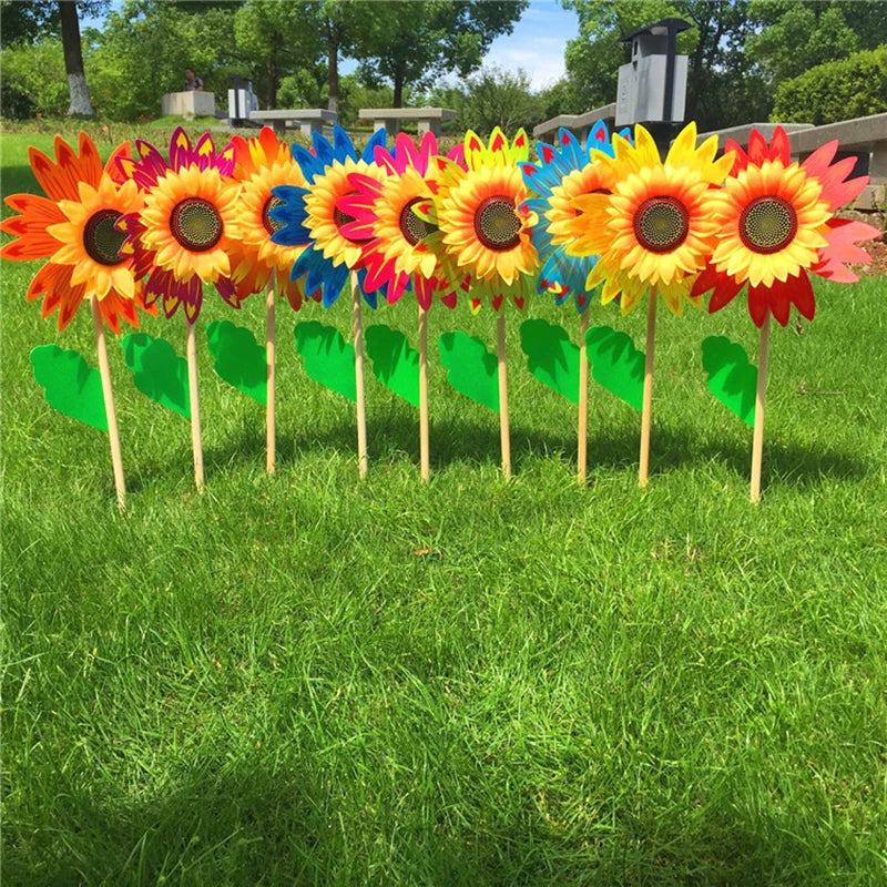 Colorful Sunflower Windmill