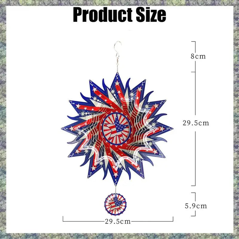 Patriotic Wind Spinner