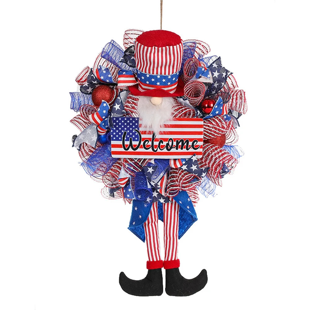 Patriotic Holiday Wreath