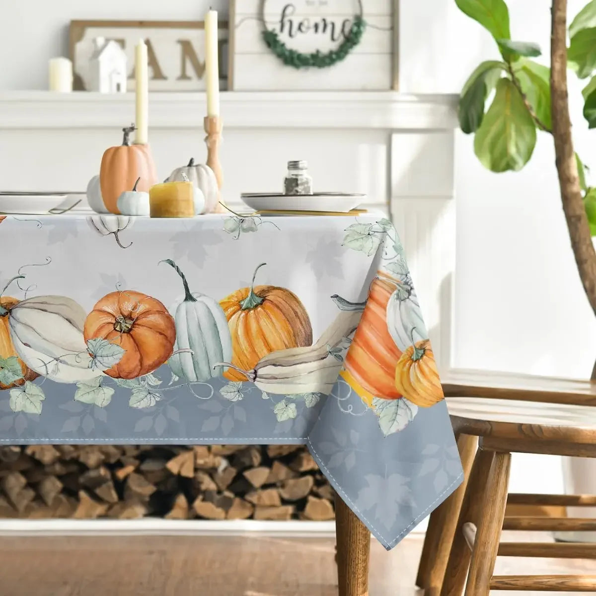 Fall-Pumpkins-Holiday Tablecloth