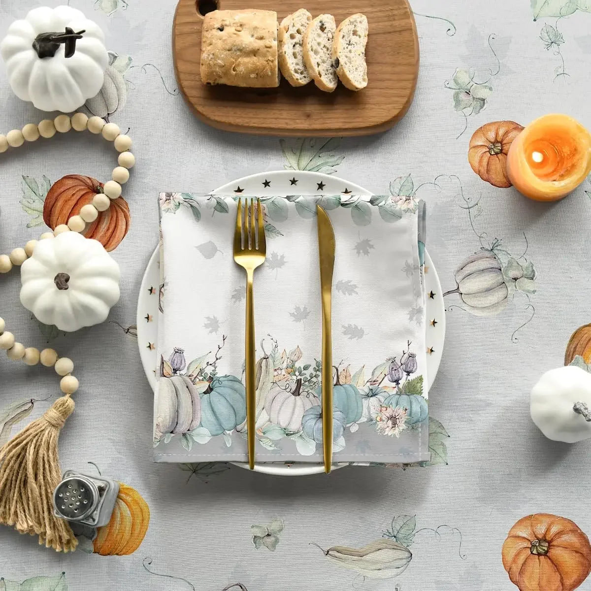 Fall-Pumpkins-Holiday Tablecloth