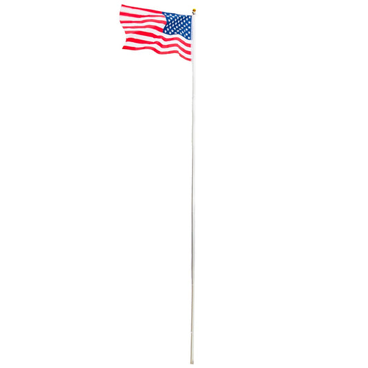25 ft Outdoor US America Flag Flagpole Kit