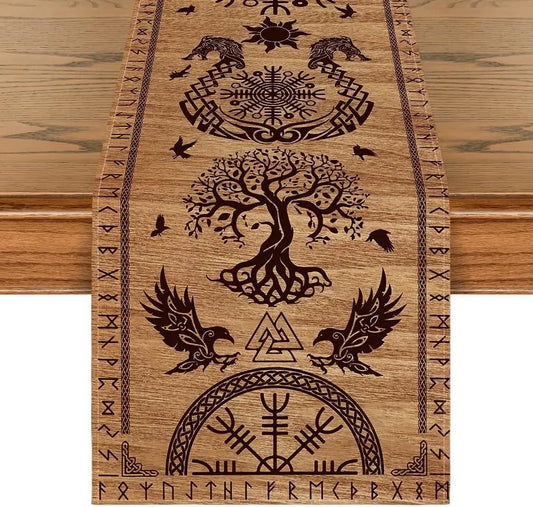 Viking Style Table Runner Furniture Accent Decor
