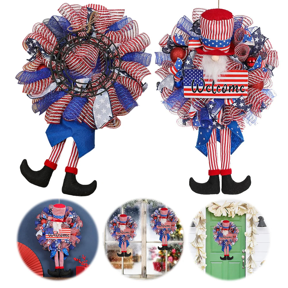 Patriotic Holiday Wreath