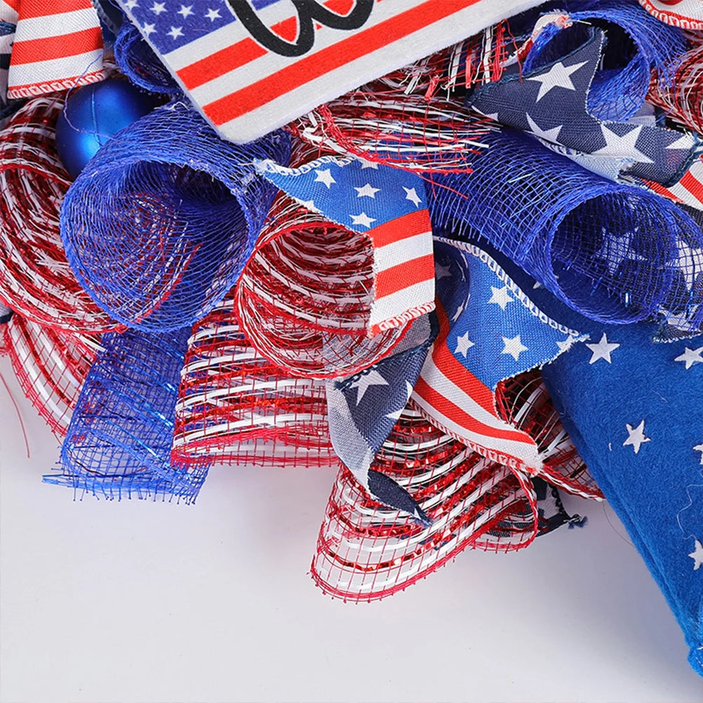 Patriotic Holiday Wreath