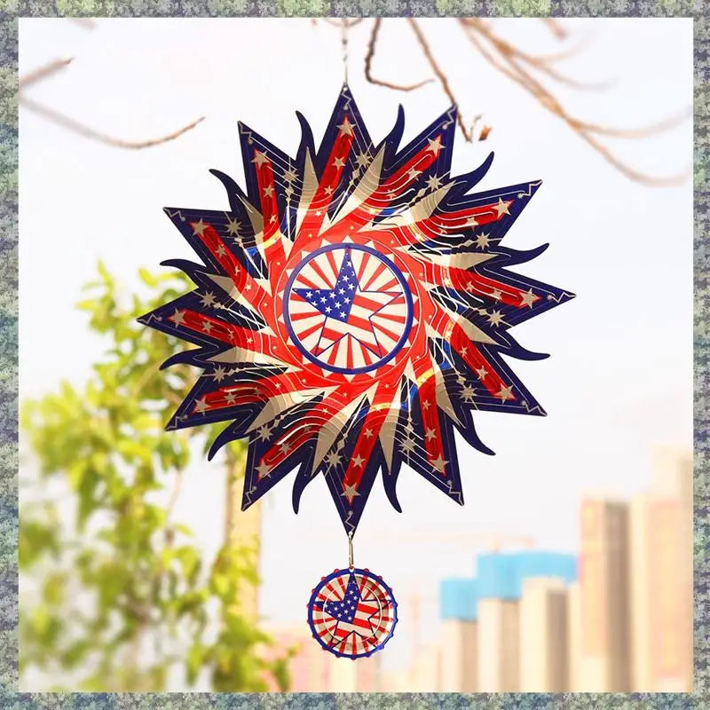 Patriotic Wind Spinner