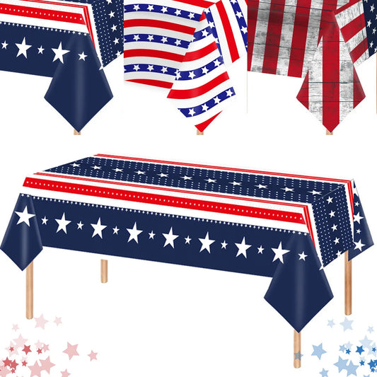 Disposable USA Holiday Tablecloth