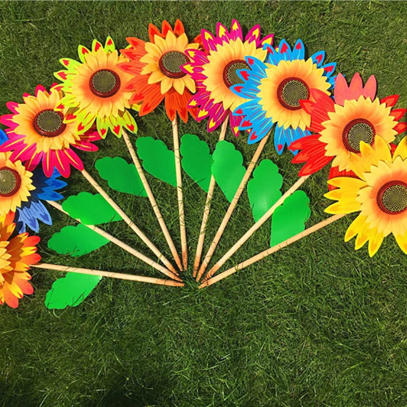 Colorful Sunflower Windmill