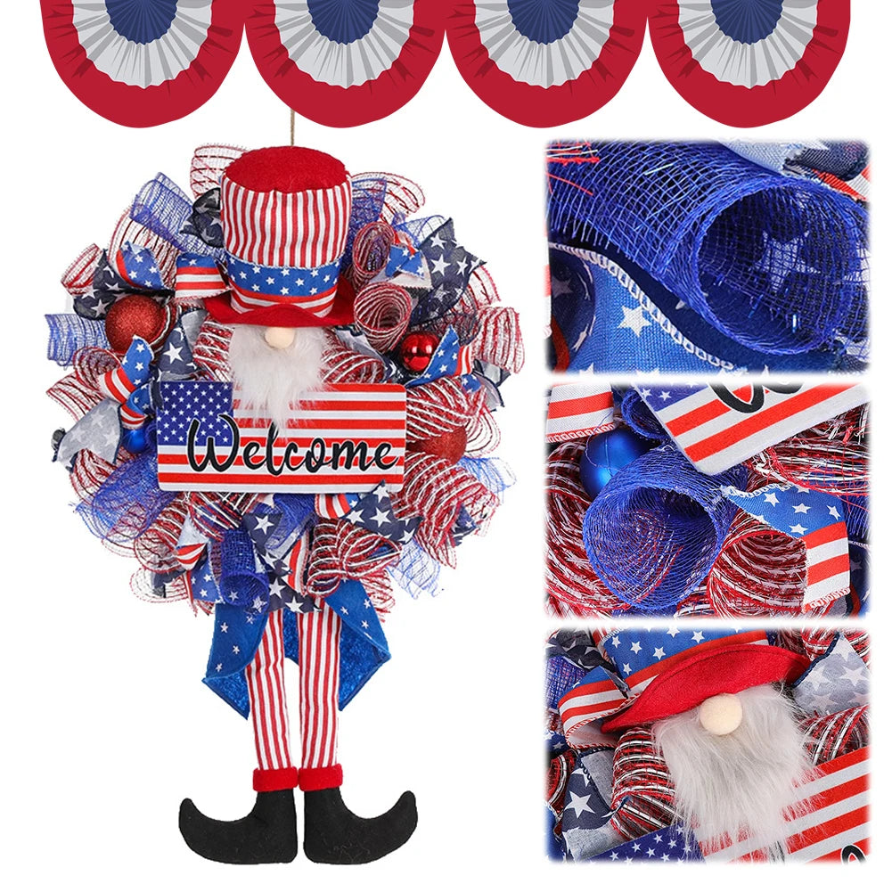 Patriotic Holiday Wreath