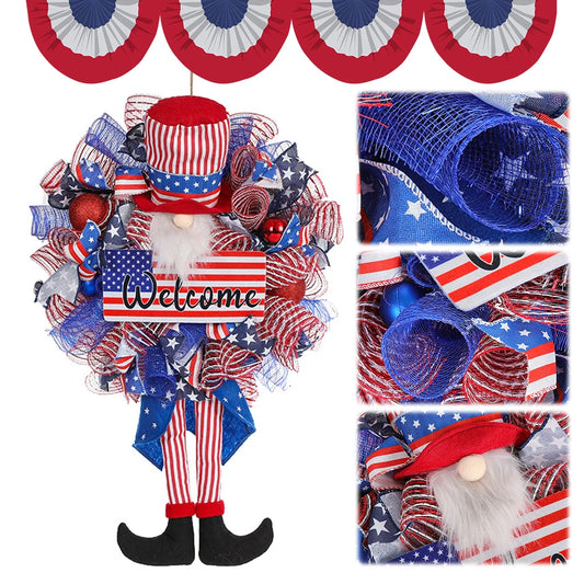 Patriotic Holiday Wreath